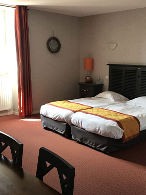 Chambre Double ou Twin Supérieure - Auberge de Carolles